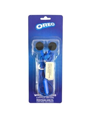 OREO, Wired Earbuds, Snack Food Novelty Theme Wired Earbud Headphones